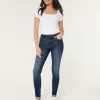 High-Rise Medium Wash Super Skinny Jeans,High-Rise Medium Wash Super Skinny Jeans