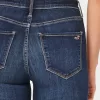 High-Rise Ripped Dark Wash Jean Leggings,High-Rise Ripped Dark Wash Jean Leggings