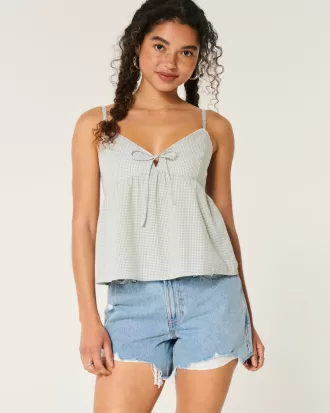 High-Rise Ripped Medium Wash Relaxed Denim Shorts 5″,High-Rise Ripped Medium Wash Relaxed Denim Shorts 5″