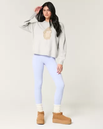 Hollister Comfy Cloud Bunny Graphic Crew Sweater,Hollister Comfy Cloud Bunny Graphic Crew Sweater