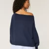Hollister Comfy Cloud Easy Off-the-Shoulder Puppy Graphic Sweater,Hollister Comfy Cloud Easy Off-the-Shoulder Puppy Graphic Sweater