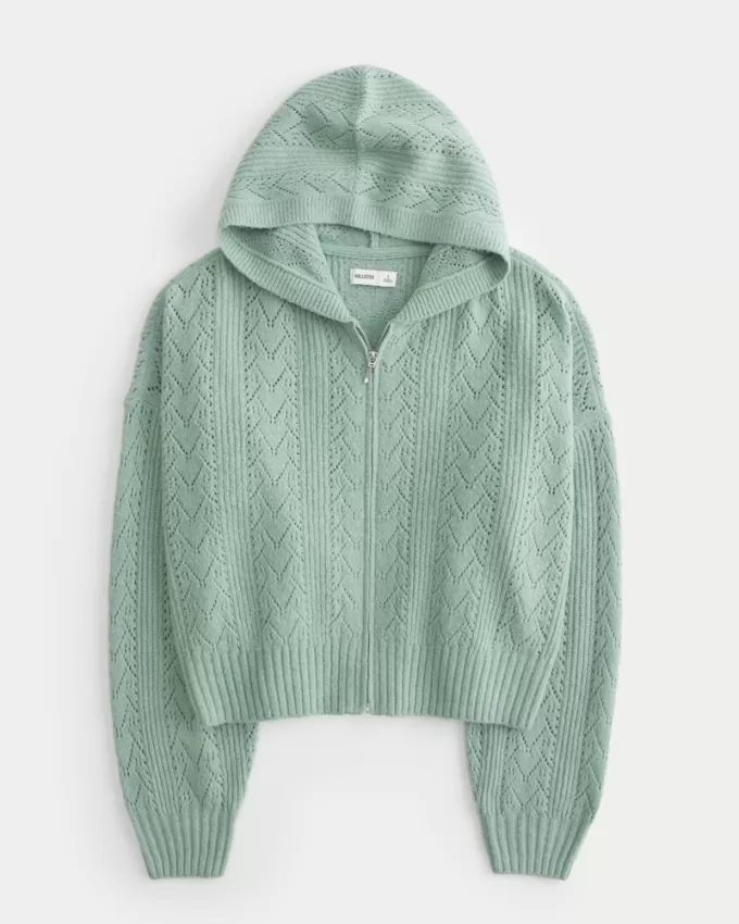 Hollister Comfy Cloud Easy Zip-Up Sweater Hoodie,Hollister Comfy Cloud Easy Zip-Up Sweater Hoodie