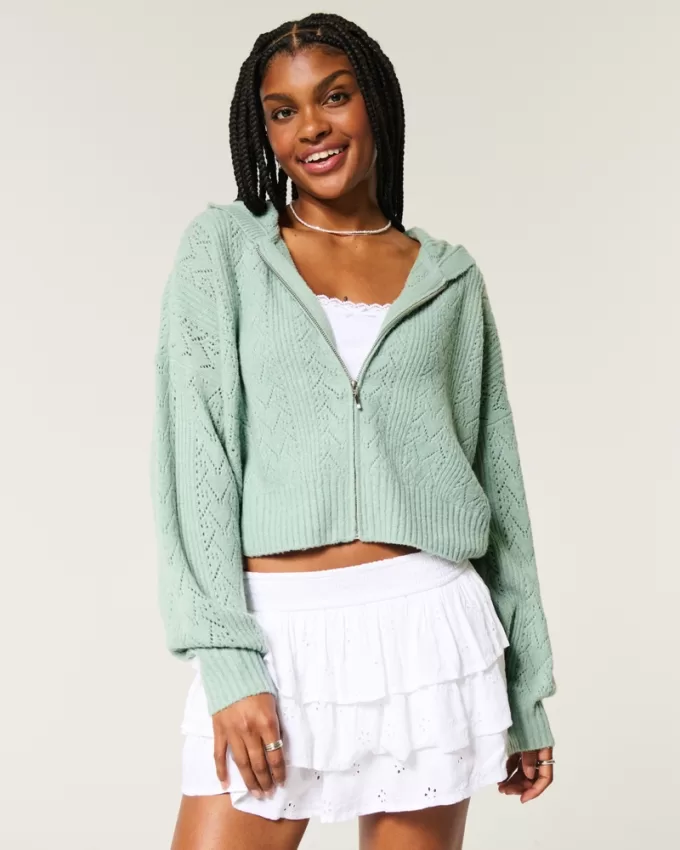Hollister Comfy Cloud Easy Zip-Up Sweater Hoodie,Hollister Comfy Cloud Easy Zip-Up Sweater Hoodie