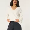 Hollister Comfy Cloud Oversized V-Neck Sweater,Hollister Comfy Cloud Oversized V-Neck Sweater