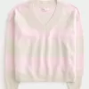 Hollister Comfy Cloud Oversized V-Neck Sweater,Hollister Comfy Cloud Oversized V-Neck Sweater