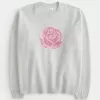 Hollister Comfy Cloud Rose Graphic Sweater,Hollister Comfy Cloud Rose Graphic Sweater
