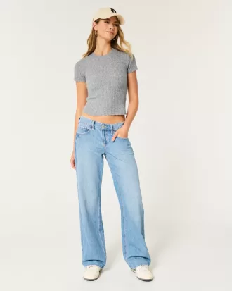 Hollister Comfy Cloud Short-Sleeve Crew Sweater,Hollister Comfy Cloud Short-Sleeve Crew Sweater