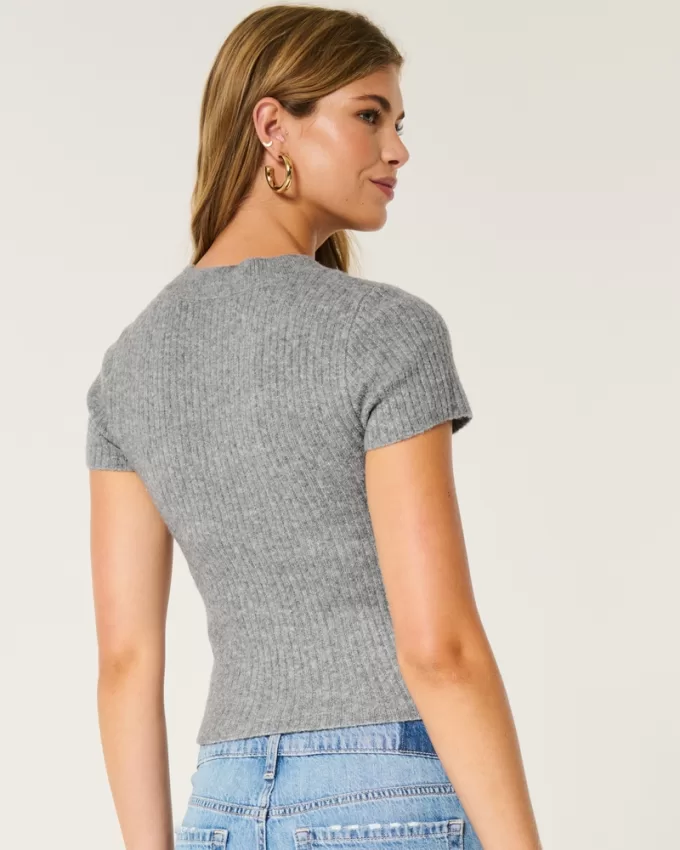 Hollister Comfy Cloud Short-Sleeve Crew Sweater,Hollister Comfy Cloud Short-Sleeve Crew Sweater Hollister Comfy Cloud Short-Sleeve Crew Sweater,Hollister Comfy Cloud Short-Sleeve Crew Sweater