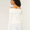 Hollister Comfy Cloud Stitchy Off-the-Shoulder Sweater,Hollister Comfy Cloud Stitchy Off-the-Shoulder Sweater