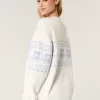Hollister Comfy Cloud Teddy Bear Graphic Crew Sweater,Hollister Comfy Cloud Teddy Bear Graphic Crew Sweater
