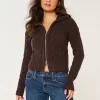Hollister Comfy Cloud Zip-Up Cable-Knit Sweater,Hollister Comfy Cloud Zip-Up Cable-Knit Sweater