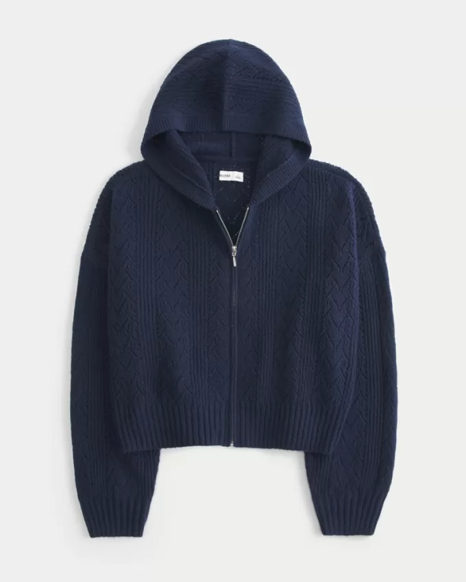 Hollister Comfy Cloud Zip-Up Sweater Hoodie,Hollister Comfy Cloud Zip-Up Sweater Hoodie