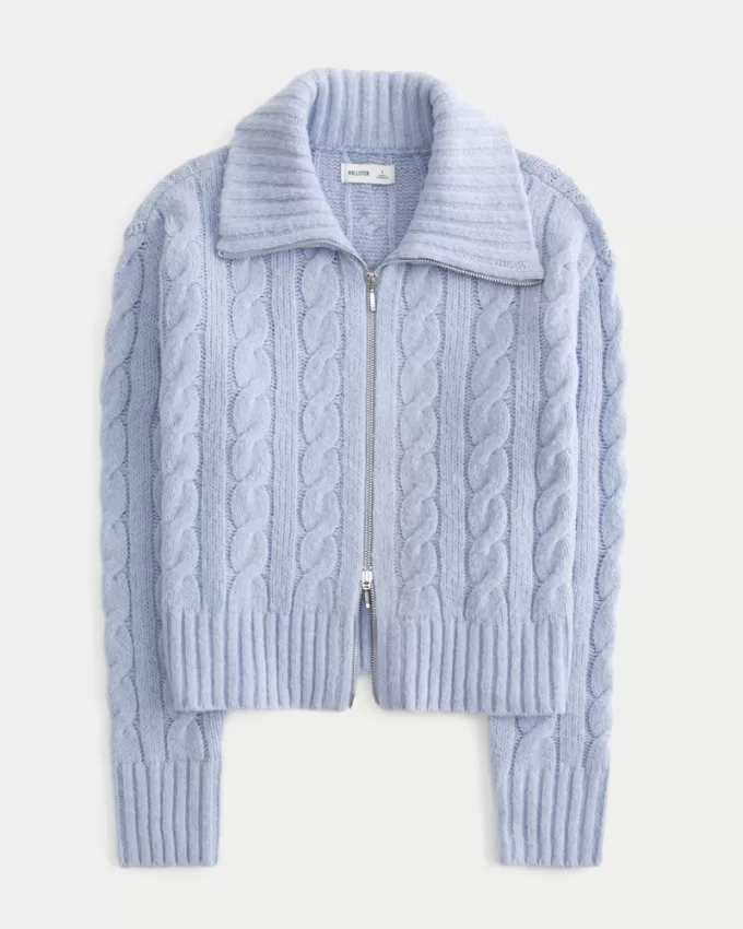 Hollister Comfy Cloud Zip-Up Sweater,Hollister Comfy Cloud Zip-Up Sweater