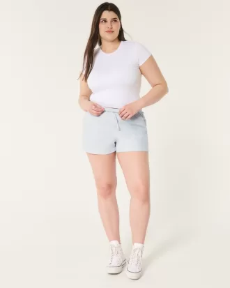 Hollister Ella Adjustable Rise Linen-Blend Pull-On Shorts,Hollister Ella Adjustable Rise Linen-Blend Pull-On Shorts