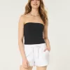 Hollister Ella Linen-Blend Pull-On Shorts,Hollister Ella Linen-Blend Pull-On Shorts
