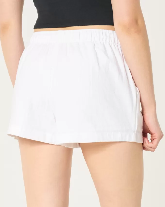 Hollister Ella Linen-Blend Pull-On Shorts,Hollister Ella Linen-Blend Pull-On Shorts