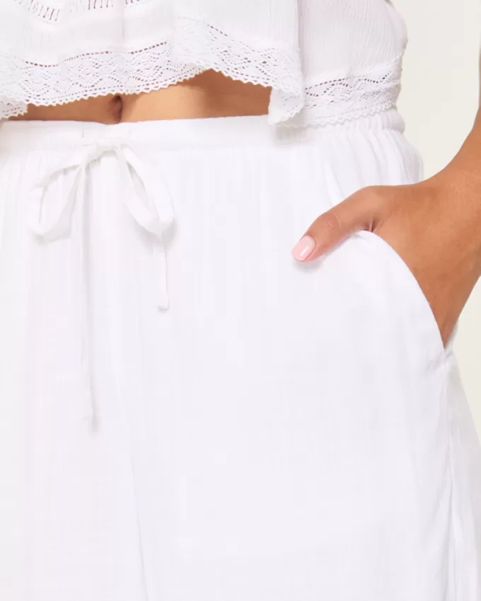 Hollister Ella Pull-On Wide-Leg Pants,Hollister Ella Pull-On Wide-Leg Pants