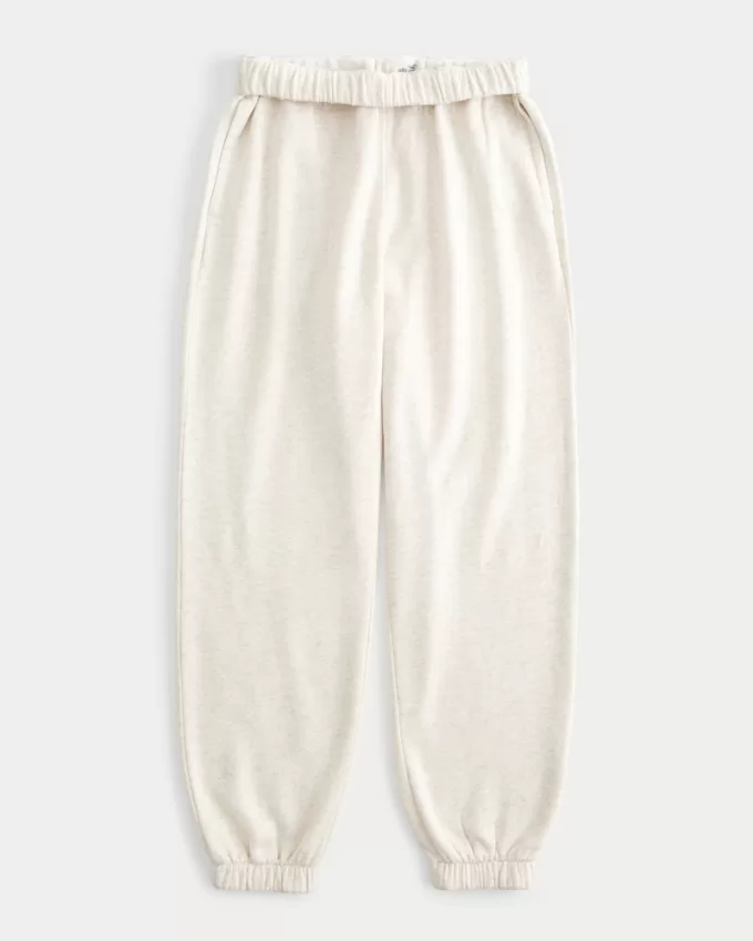 Hollister Feel Good Fleece Dad Joggers,Hollister Feel Good Fleece Dad Joggers