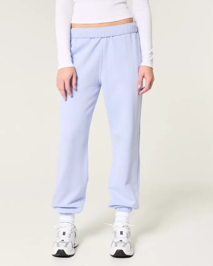 Hollister Feel Good Fleece Dad Joggers,Hollister Feel Good Fleece Dad Joggers