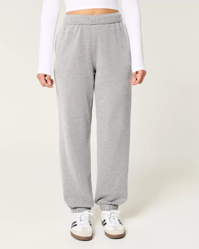 Hollister Feel Good Fleece Dad Joggers,Hollister Feel Good Fleece Dad Joggers