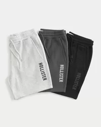 Hollister Feel Good Fleece Mid-Thigh Logo Shorts 3-Pack,Hollister Feel Good Fleece Mid-Thigh Logo Shorts 3-Pack