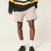 Hollister Feel Good Fleece Mid-Thigh Loose Shorts,Hollister Feel Good Fleece Mid-Thigh Loose Shorts