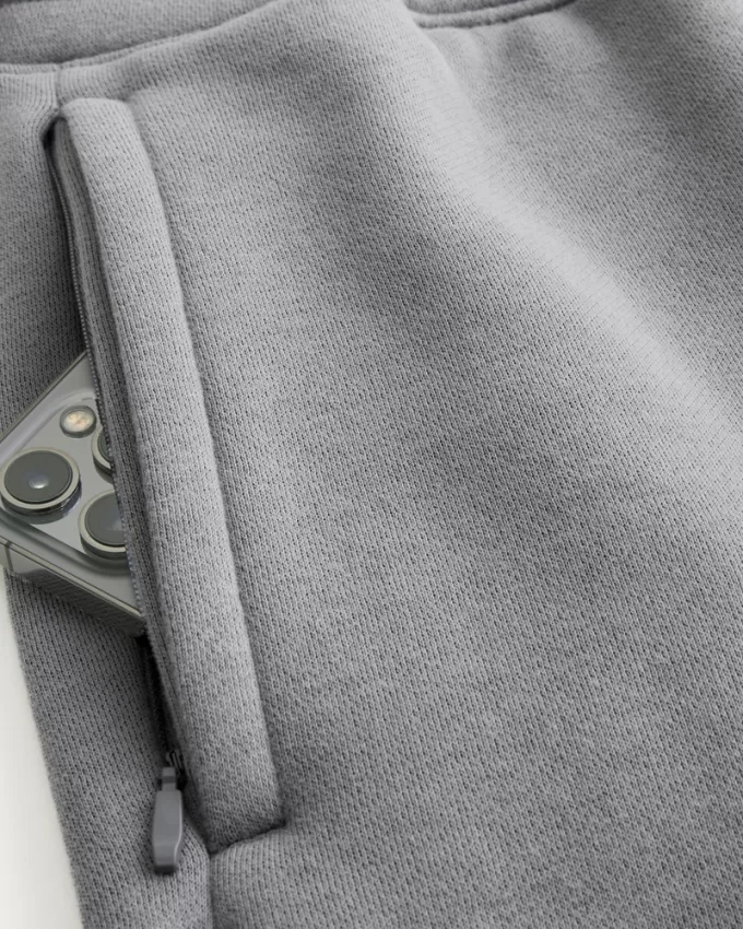 Hollister Feel Good Fleece Mid-Thigh Loose Shorts,Hollister Feel Good Fleece Mid-Thigh Loose Shorts