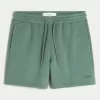 Hollister Feel Good Fleece Mid-Thigh Loose Shorts,Hollister Feel Good Fleece Mid-Thigh Loose Shorts
