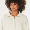 Hollister Feel Good Fleece Mini Half-Zip Sweatshirt,Hollister Feel Good Fleece Mini Half-Zip Sweatshirt