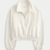 Hollister Feel Good Fleece Mini Half-Zip Sweatshirt,Hollister Feel Good Fleece Mini Half-Zip Sweatshirt