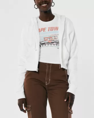 Hollister Feel Good Fleece Mini Zip-Up Hoodie,Hollister Feel Good Fleece Mini Zip-Up Hoodie