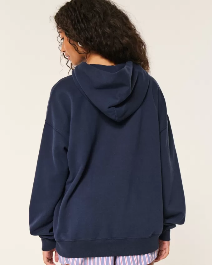 Hollister Feel Good Fleece Oversized Hoodie,Hollister Feel Good Fleece Oversized Hoodie