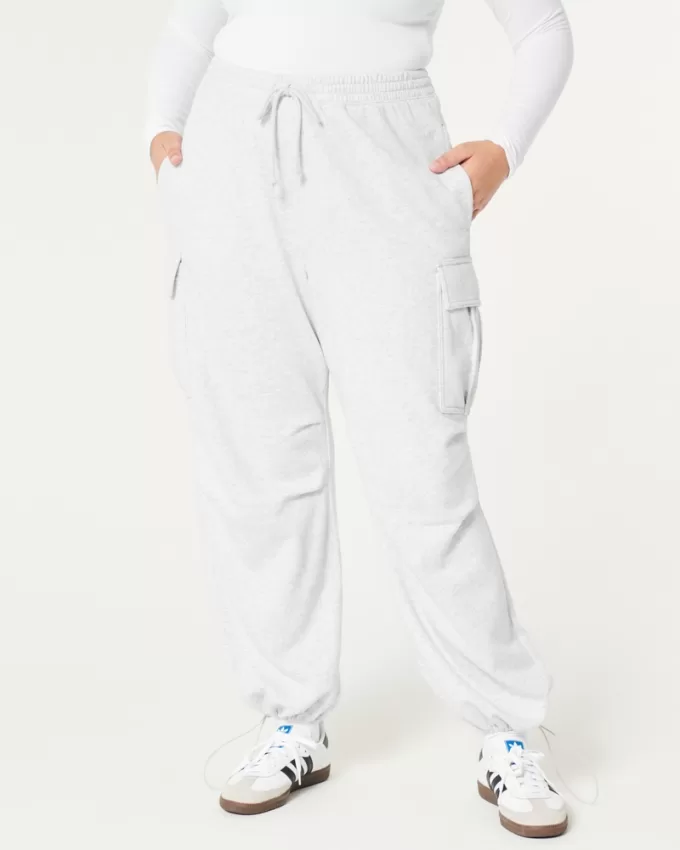 Hollister Feel Good Fleece Parachute Cargo Pants,Hollister Feel Good Fleece Parachute Cargo Pants