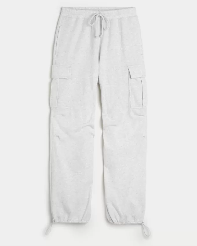 Hollister Feel Good Fleece Parachute Cargo Pants,Hollister Feel Good Fleece Parachute Cargo Pants