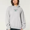 Hollister Feel Good Fleece Pennsylvania Tree Farm Graphic Oversized Hoodie,Hollister Feel Good Fleece Pennsylvania Tree Farm Graphic Oversized Hoodie