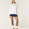 Hollister Feel Good Fleece Ski New York Graphic Oversized Hoodie,Hollister Feel Good Fleece Ski New York Graphic Oversized Hoodie