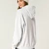 Hollister Feel Good Fleece Ski New York Graphic Oversized Hoodie,Hollister Feel Good Fleece Ski New York Graphic Oversized Hoodie