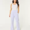 Hollister Feel Good Fleece Wide-Leg Pants,Hollister Feel Good Fleece Wide-Leg Pants