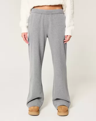 Hollister Feel Good Fleece Wide-Leg Pants,Hollister Feel Good Fleece Wide-Leg Pants