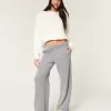 Hollister Feel Good Fleece Wide-Leg Pants,Hollister Feel Good Fleece Wide-Leg Pants