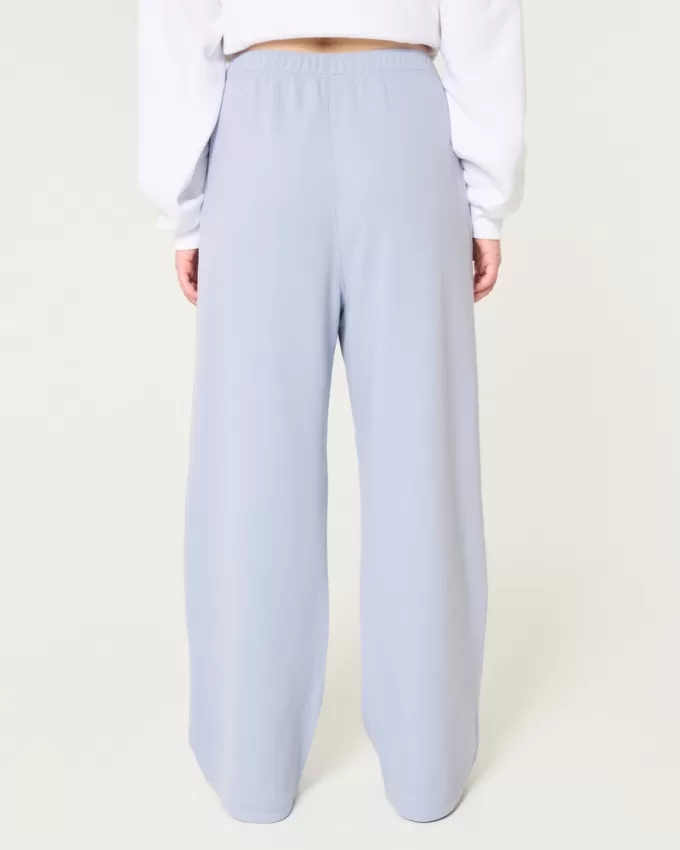 Hollister Feel Good Fleece Wide-Leg Pants,Hollister Feel Good Fleece Wide-Leg Pants