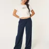 Hollister Livvy Low-Rise Wide-Leg Pants,Hollister Livvy Low-Rise Wide-Leg Pants