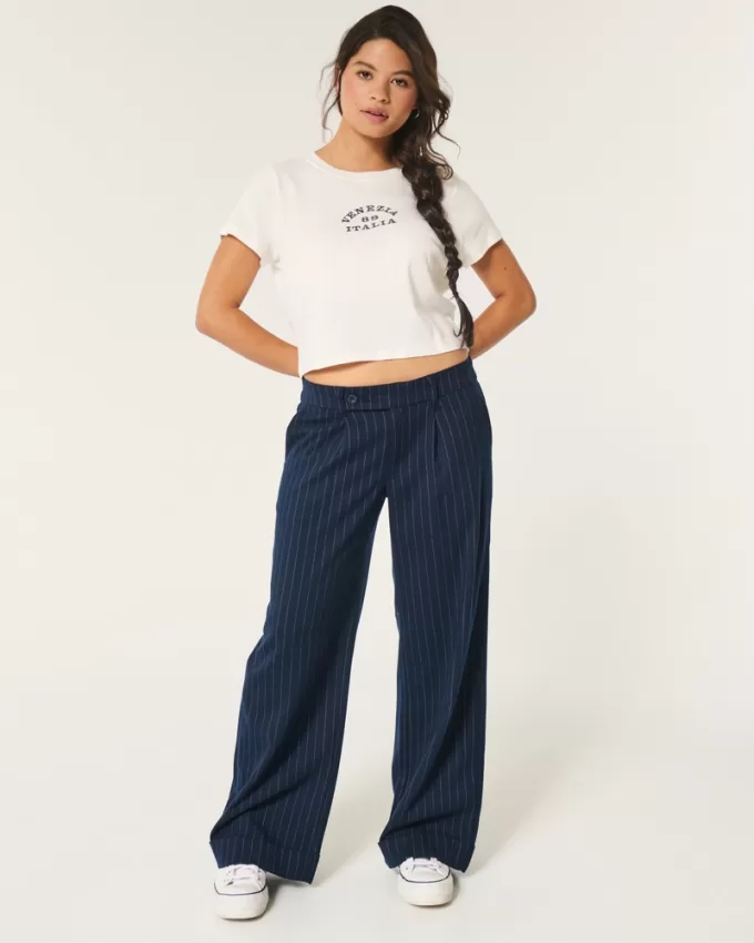 Hollister Livvy Low-Rise Wide-Leg Pants,Hollister Livvy Low-Rise Wide-Leg Pants
