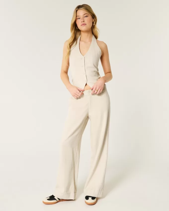 Hollister Livvy Low-Rise Wide-Leg Pants,Hollister Livvy Low-Rise Wide-Leg Pants Hollister Livvy Low-Rise Wide-Leg Pants,Hollister Livvy Low-Rise Wide-Leg Pants