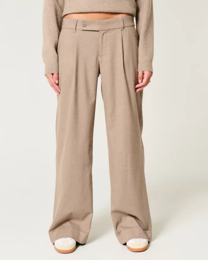 Hollister Livvy Low-rise Wide-Leg Pants,Hollister Livvy Low-rise Wide-Leg Pants