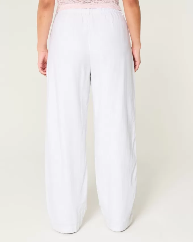 Hollister Livvy Ultra High-Rise Linen-Blend Wide-Leg Pants,Hollister Livvy Ultra High-Rise Linen-Blend Wide-Leg Pants