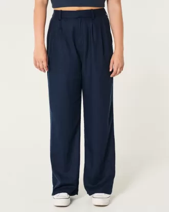 Hollister Livvy Ultra High-Rise Linen Blend Wide-Leg Pants,Hollister Livvy Ultra High-Rise Linen Blend Wide-Leg Pants