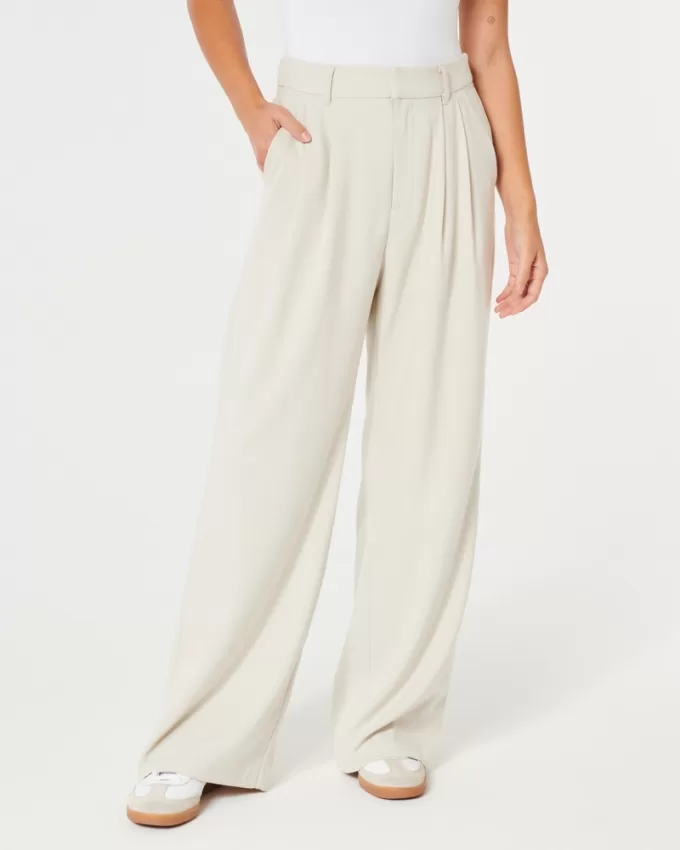 Hollister Livvy Ultra High-Rise Wide-Leg Pants,Hollister Livvy Ultra High-Rise Wide-Leg Pants