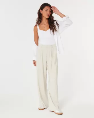 Hollister Livvy Ultra High-Rise Wide-Leg Pants,Hollister Livvy Ultra High-Rise Wide-Leg Pants
