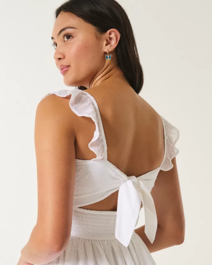 Hollister Saidie Chiffon Flutter Sleeve Mini Dress,Hollister Saidie Chiffon Flutter Sleeve Mini Dress